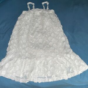 Janie and Jack girls’ size 8 long white summer dress
